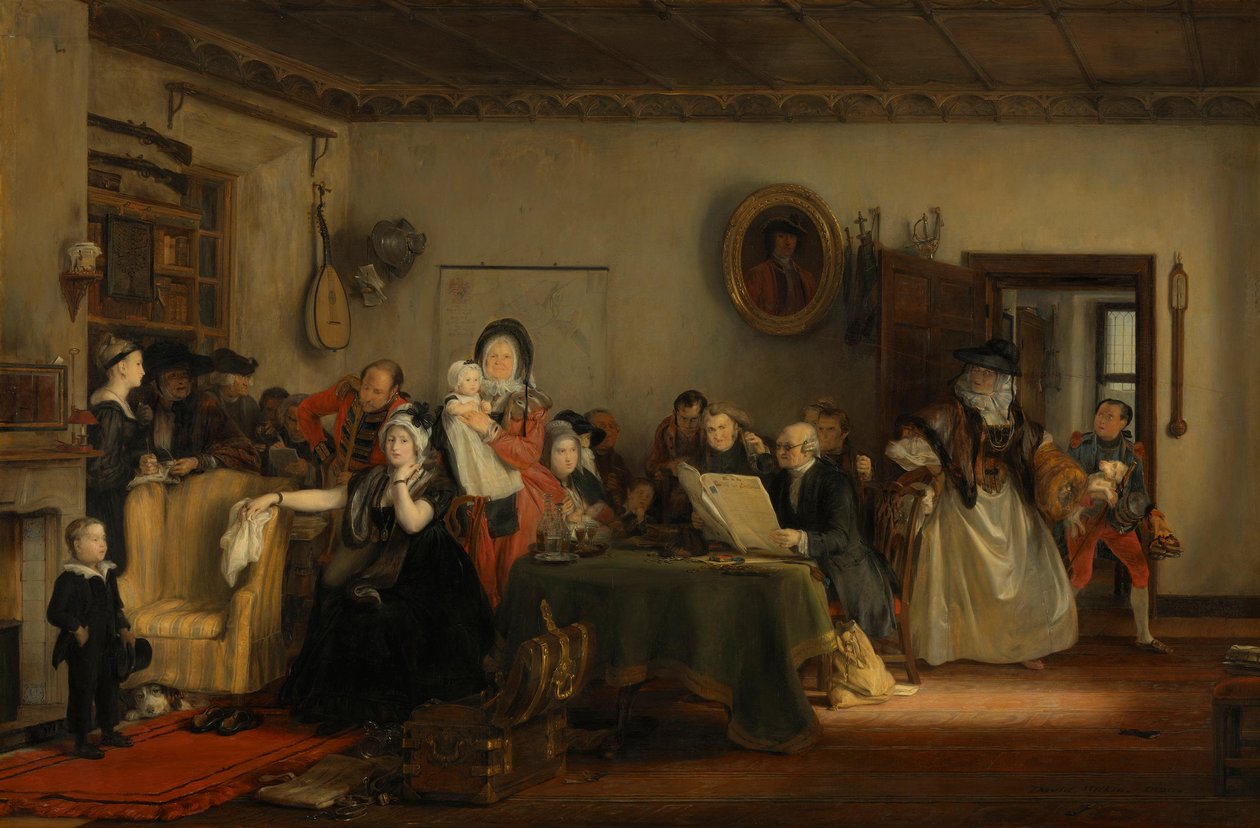 La apertura del testamento de David Wilkie