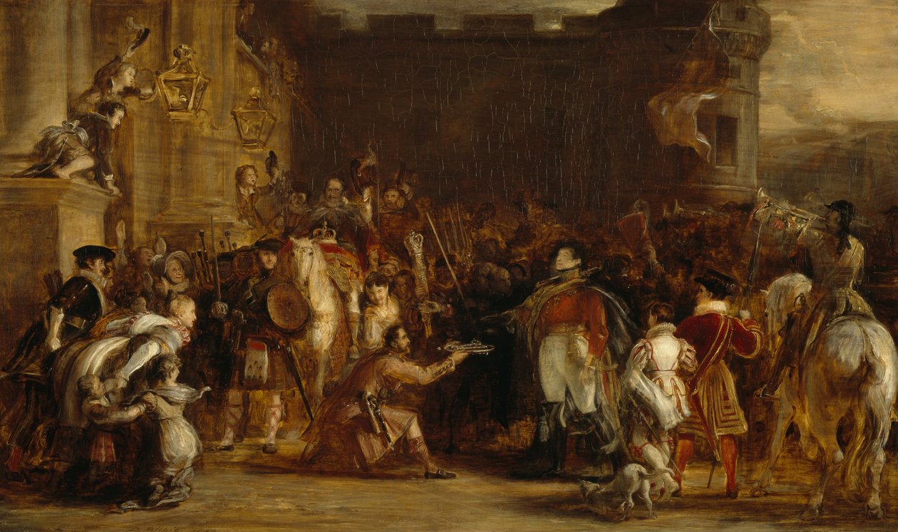 La entrada de Jorge IV en el Palacio de Holyroodhouse de David Wilkie