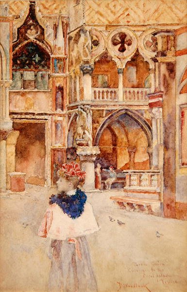 Porta della Carta, entrada al Palacio Ducal, Venecia de David Woodlock