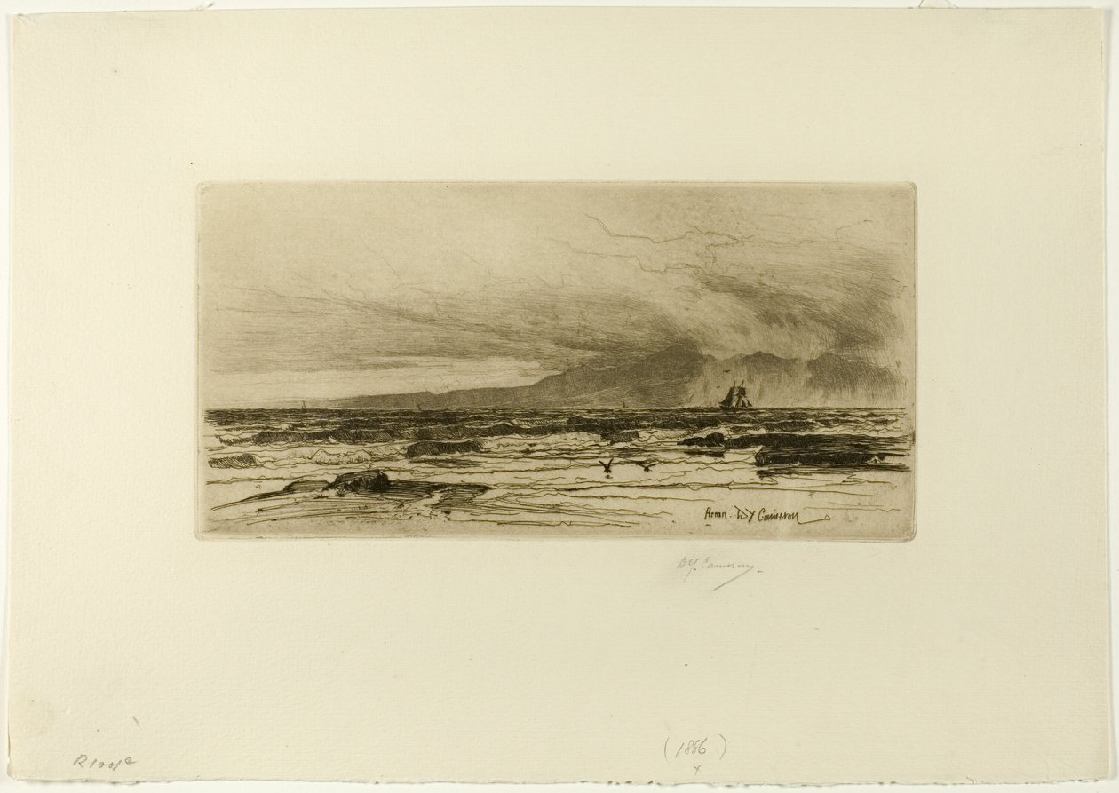 Arran, lámina catorce del conjunto Clyde de David Young Cameron