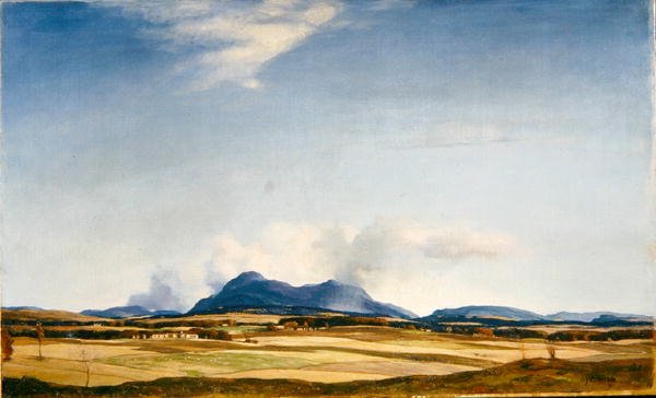 Nubes de otoño, las colinas Ochil, c.1930 de David Young Cameron