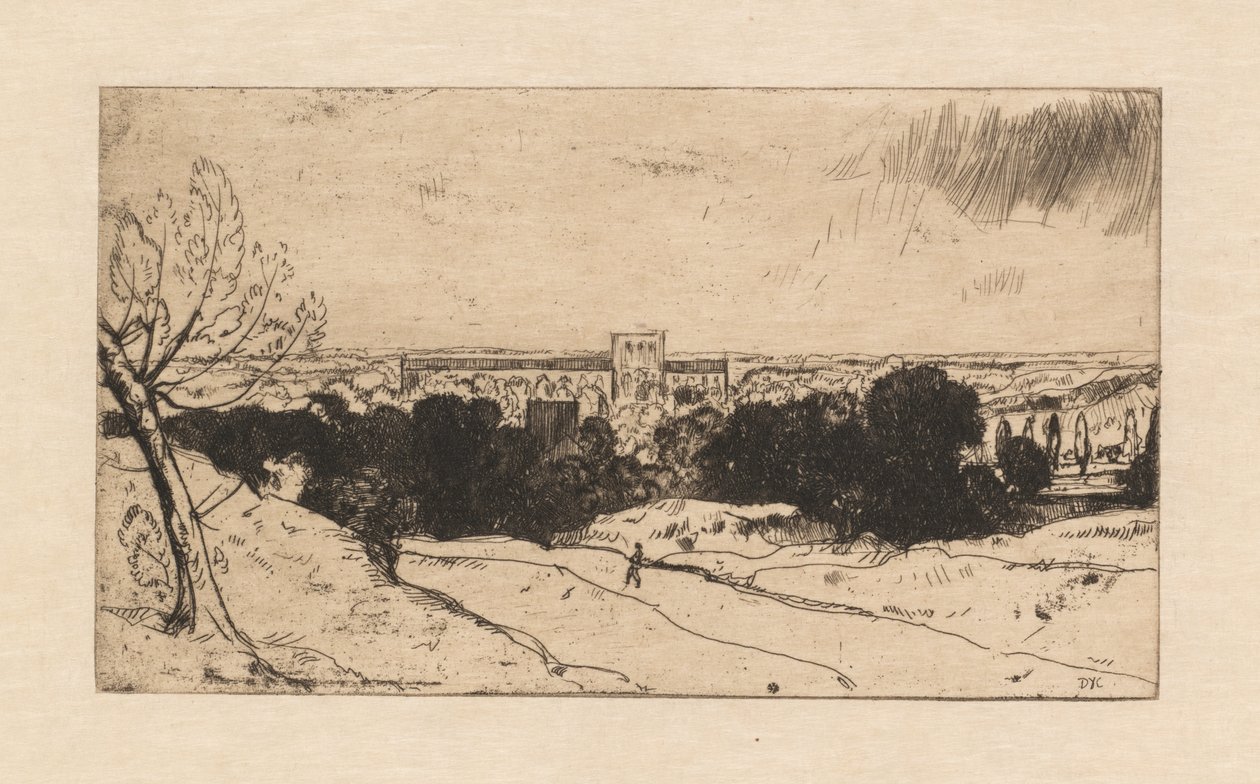 Vista lejana de Winchester y St. Croix de David Young Cameron