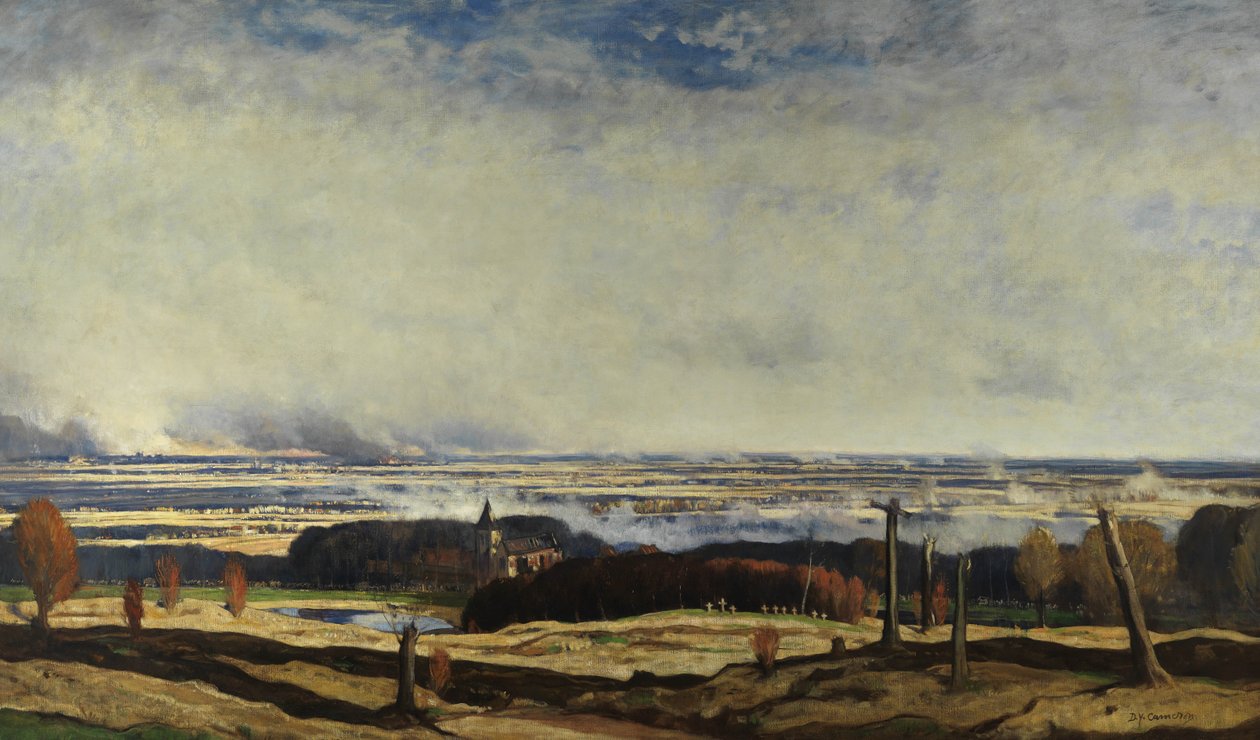 Flandes desde Kemmel, 1919-20 de David Young Cameron