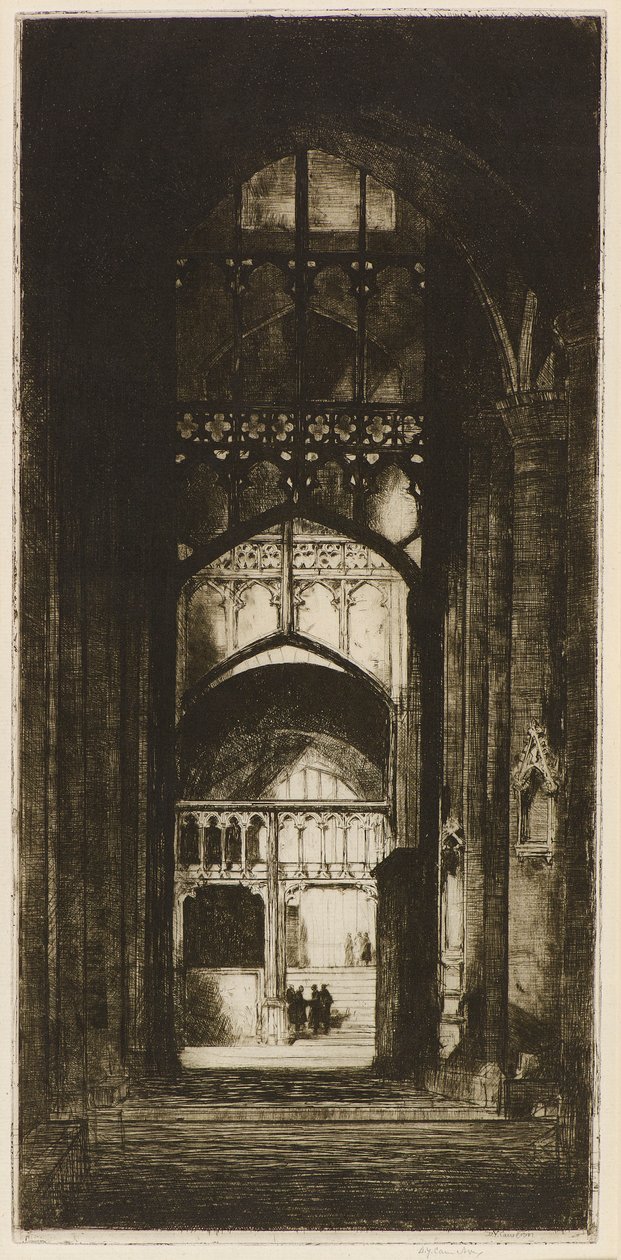 Interior de la Catedral de Gloucester de David Young Cameron
