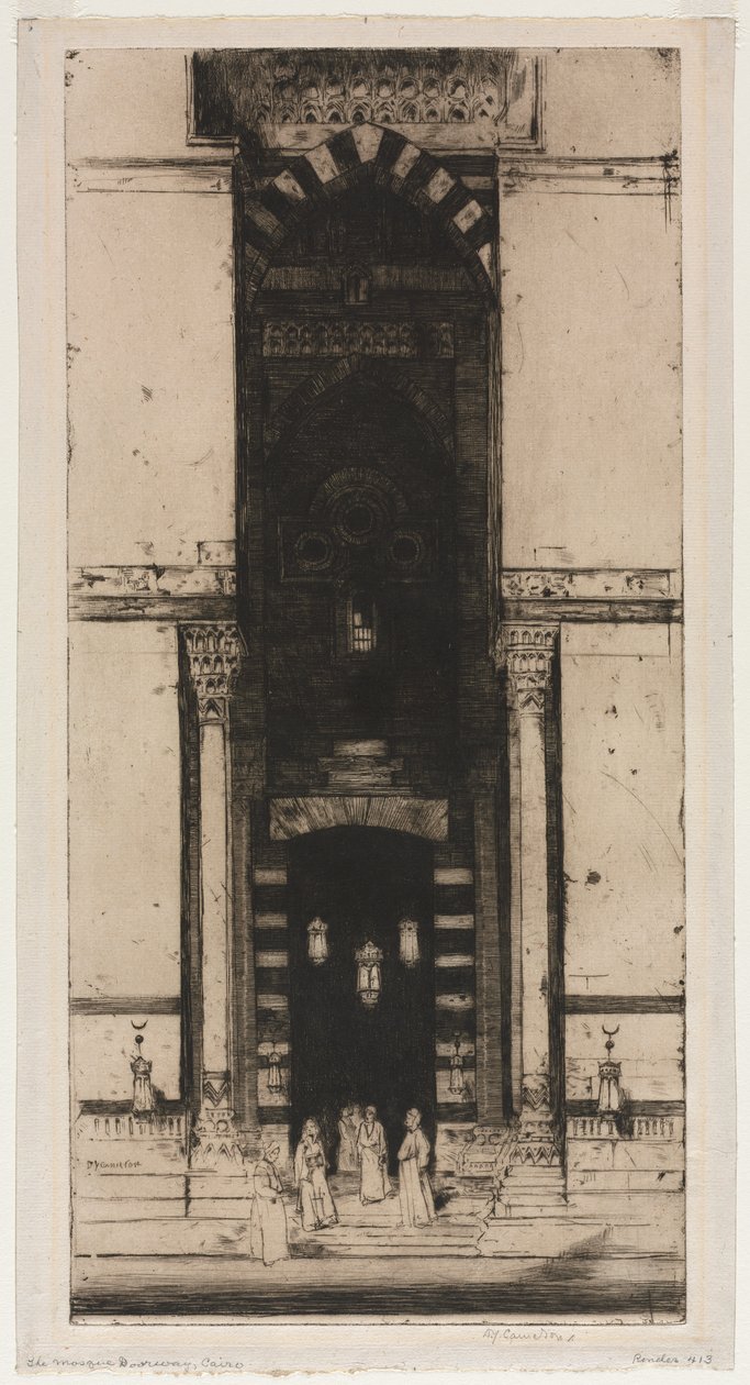 La puerta de la mezquita, El Cairo de David Young Cameron