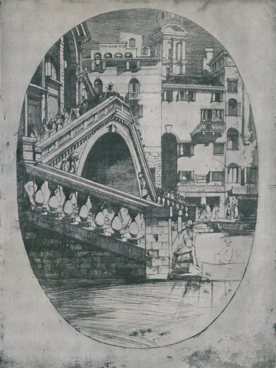 El Rialto, c1900, 1925 de David Young Cameron