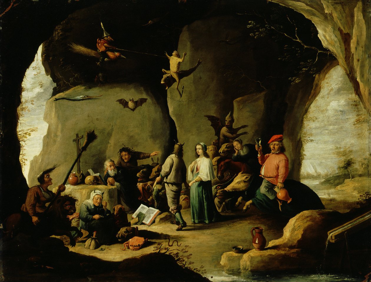 Tentación de San Antonio de David the Younger (attr. to) Teniers