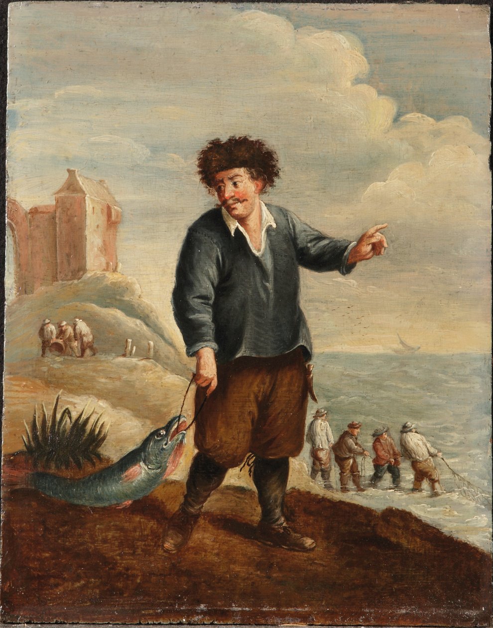 Una alegoría de los cuatro elementos: Agua (óleo sobre tabla) de David the Younger (follower of) Teniers