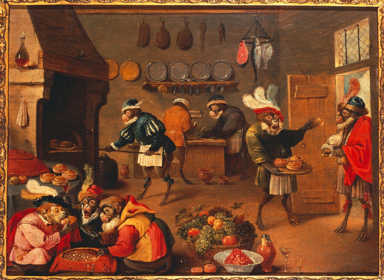 El mono cocina de David the Younger Tenier