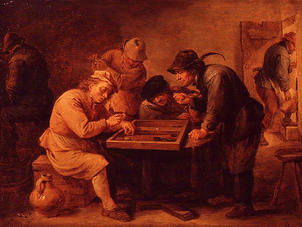 Un juego de tric-trac de David Teniers the Younger