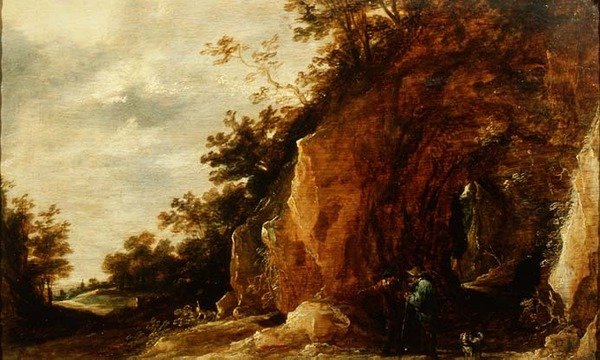 Paisaje con Viajeros de David Teniers the Younger