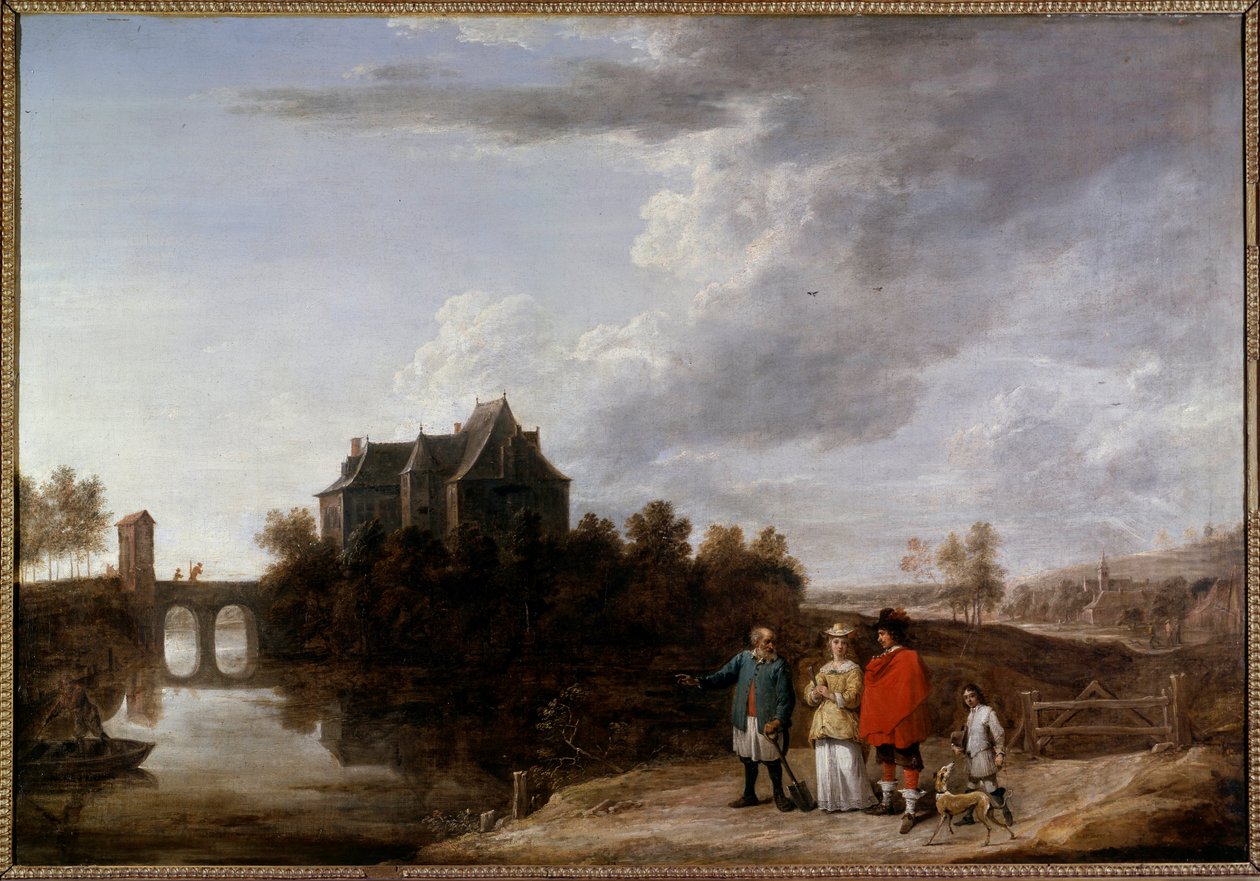 El castillo de Teniers en Perck. Pintura de David Teniers II el joven (1610-1690) Siglo XVII de David Teniers the Younger