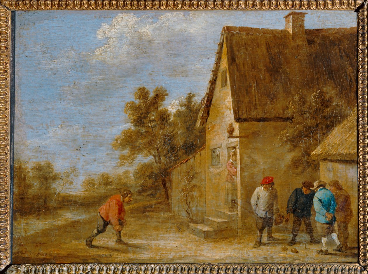 Les Joueurs de boules ... de David the Younger Teniers