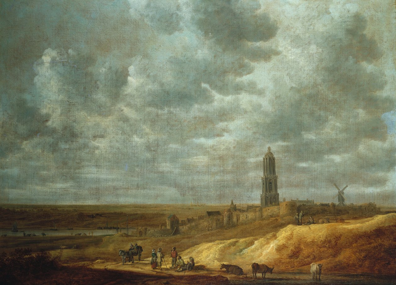 Campesinos Festivos y Bailando cerca de Drij Toren de David Teniers the Younger