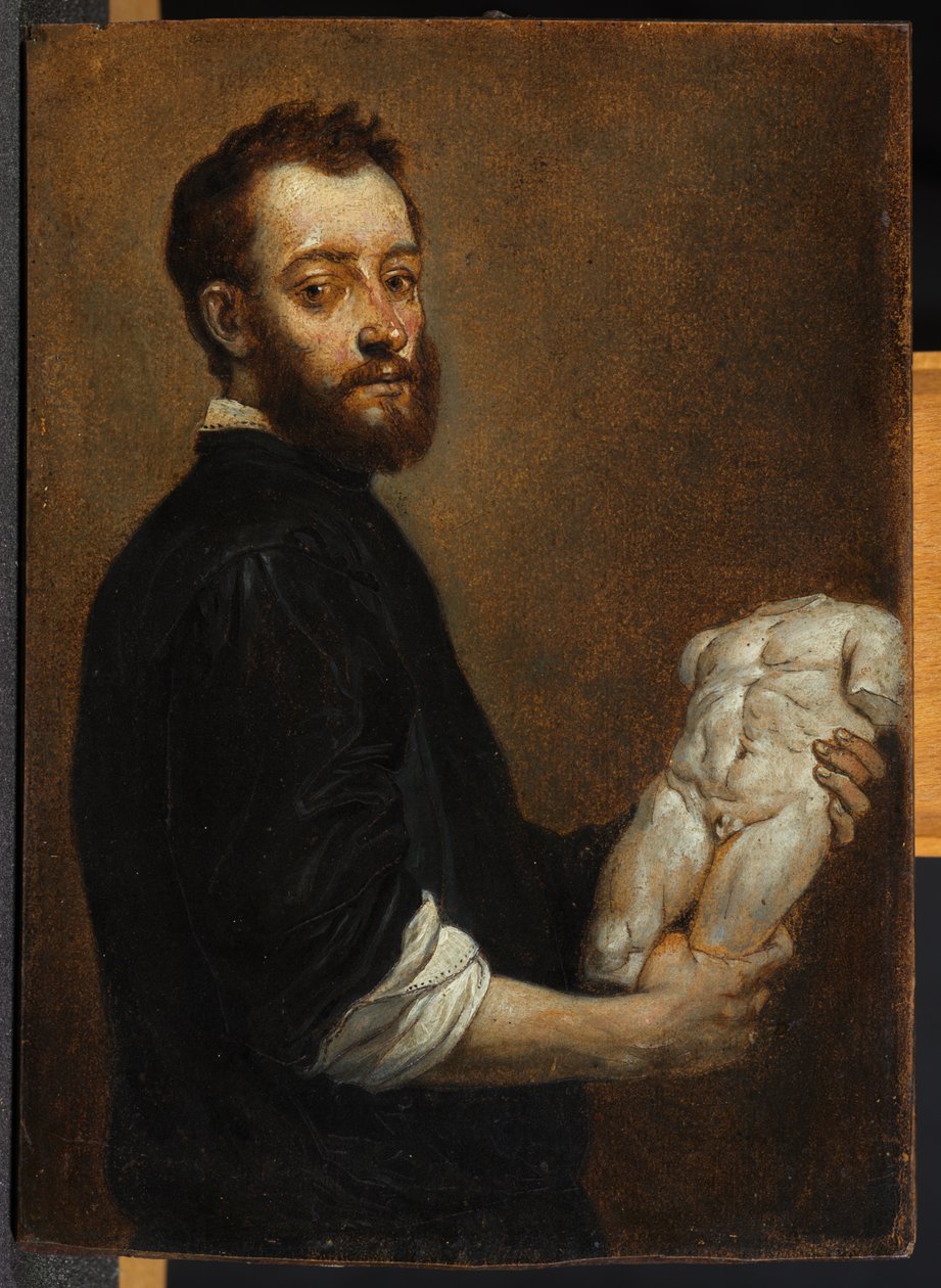 Retrato de un escultor, después de Giovanni Battista Moroni de David Teniers the Younger