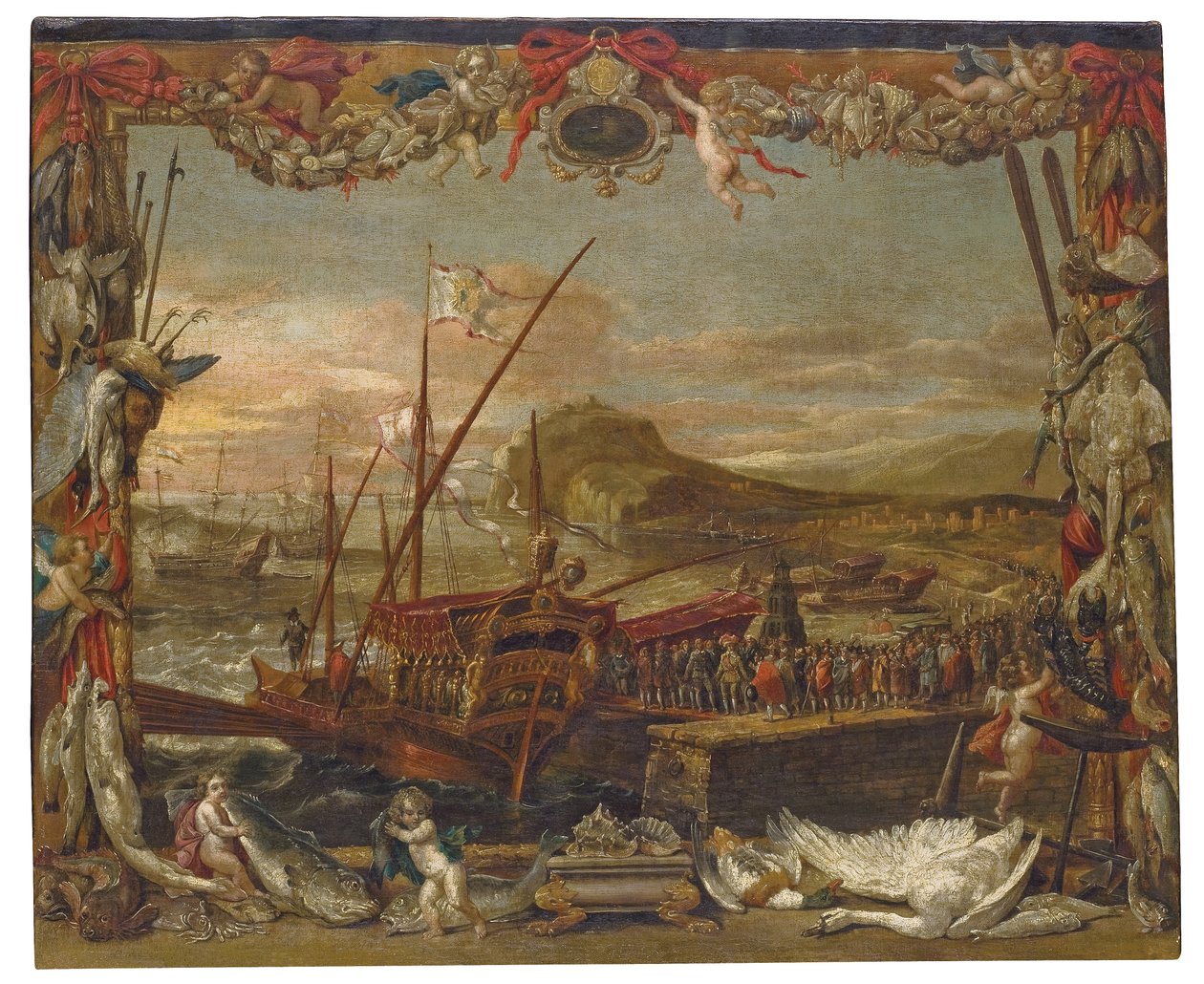El Embarque de Don Juan de Austria de David Teniers the Younger