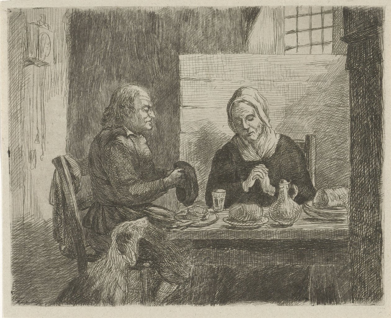 Oración antes de la comida de David van der Kellen