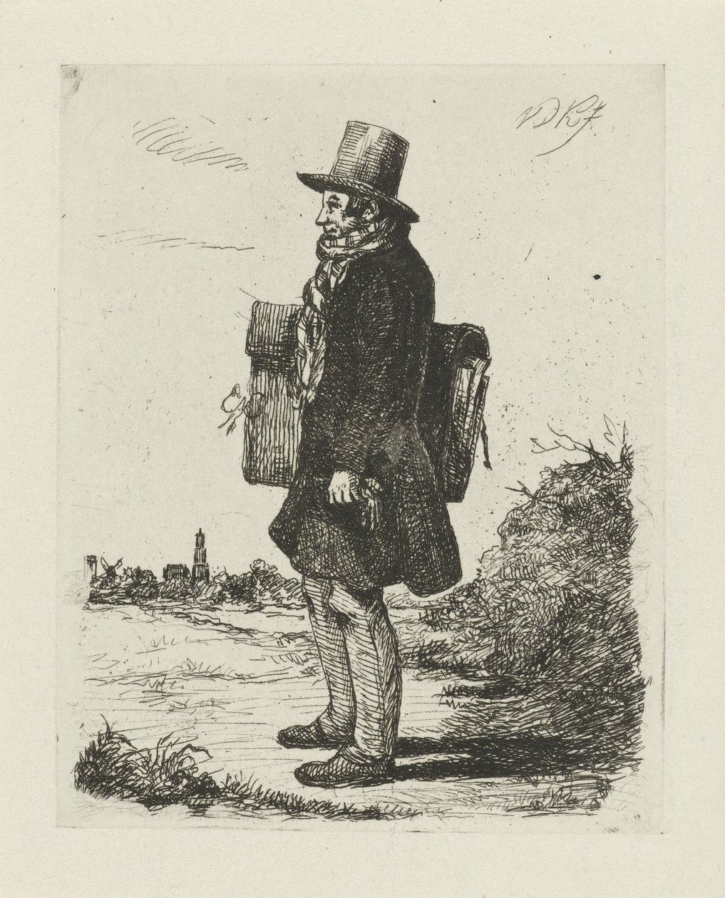 Retrato de Hermanus Jan Hendrik Rijkelijkhuizen de David van der Kellen