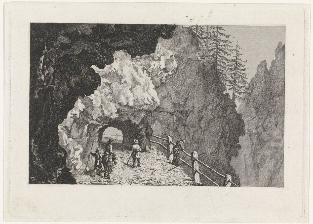 Pasaje en las rocas de David van der Kellen
