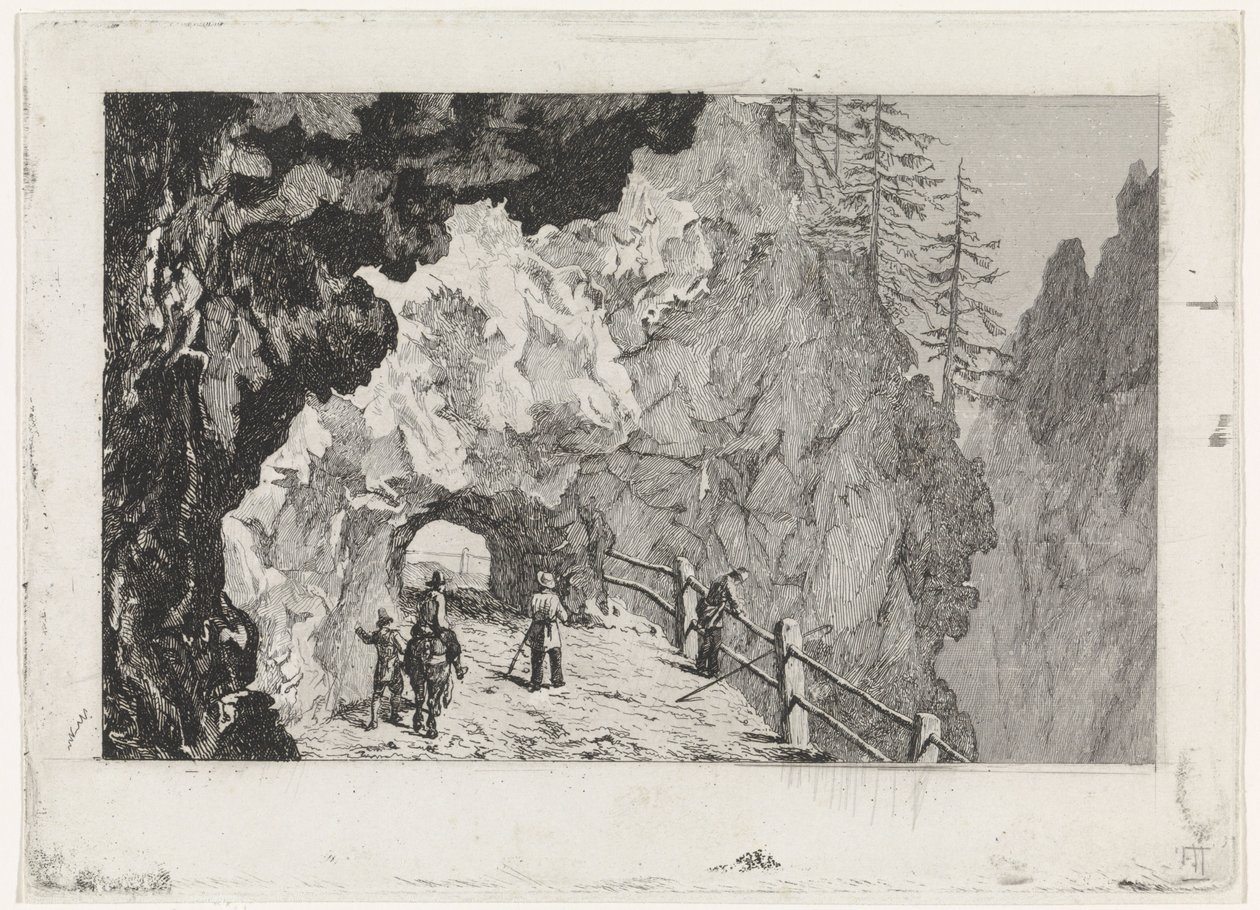 Pasaje en las rocas de David van der Kellen