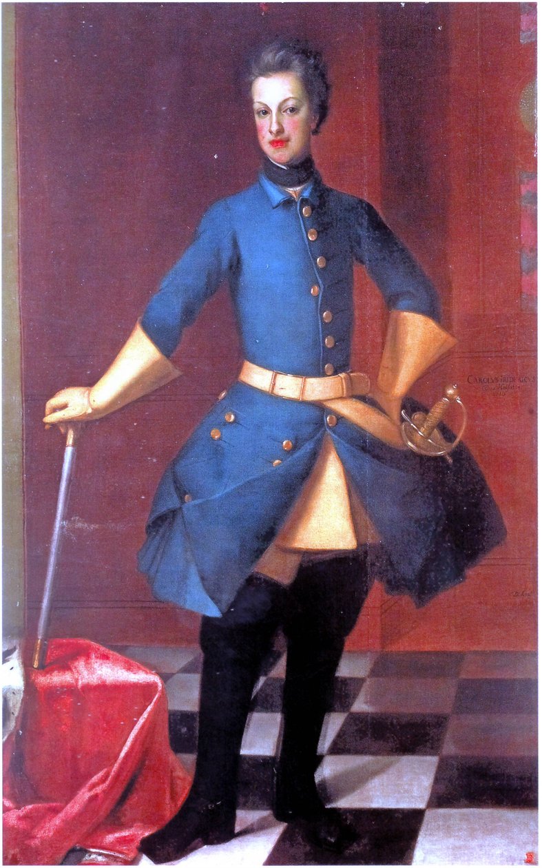 Retrato de Carlos Federico de Holstein-Gottorp (1700-1739) de David von Krafft