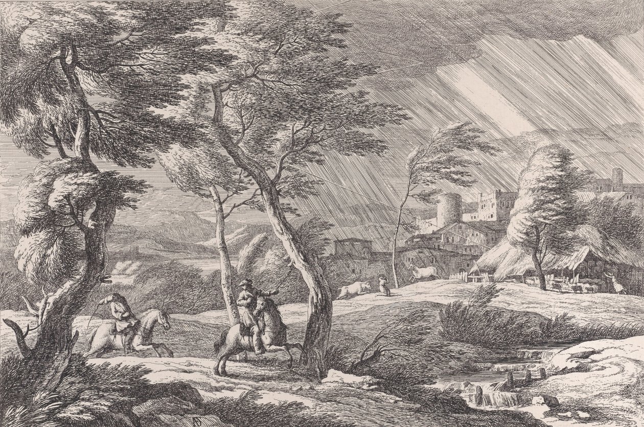 Placa 6: la tempestad, 1743 de Davide Antonio Fossati