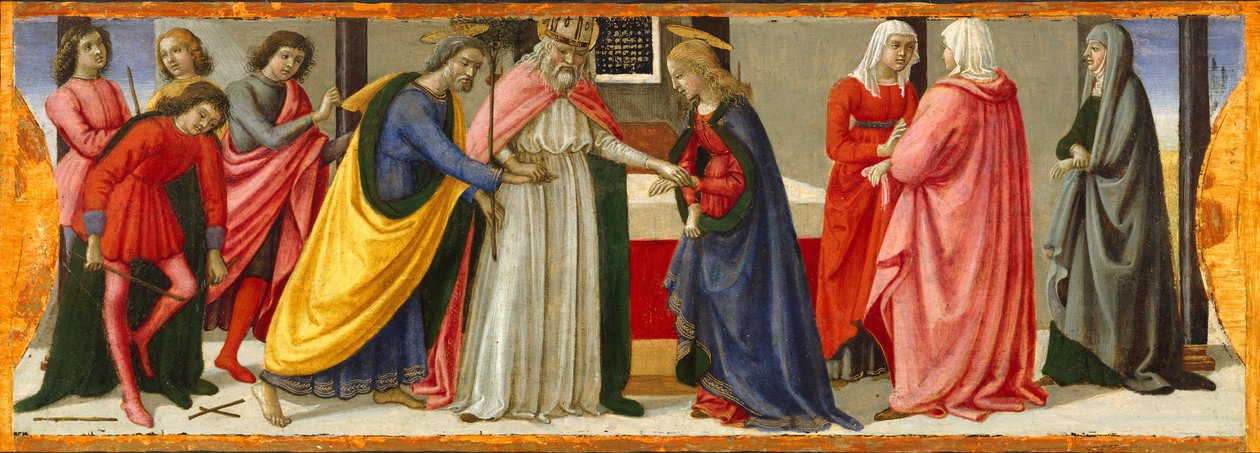 El matrimonio de la Virgen de Davide Ghirlandaio