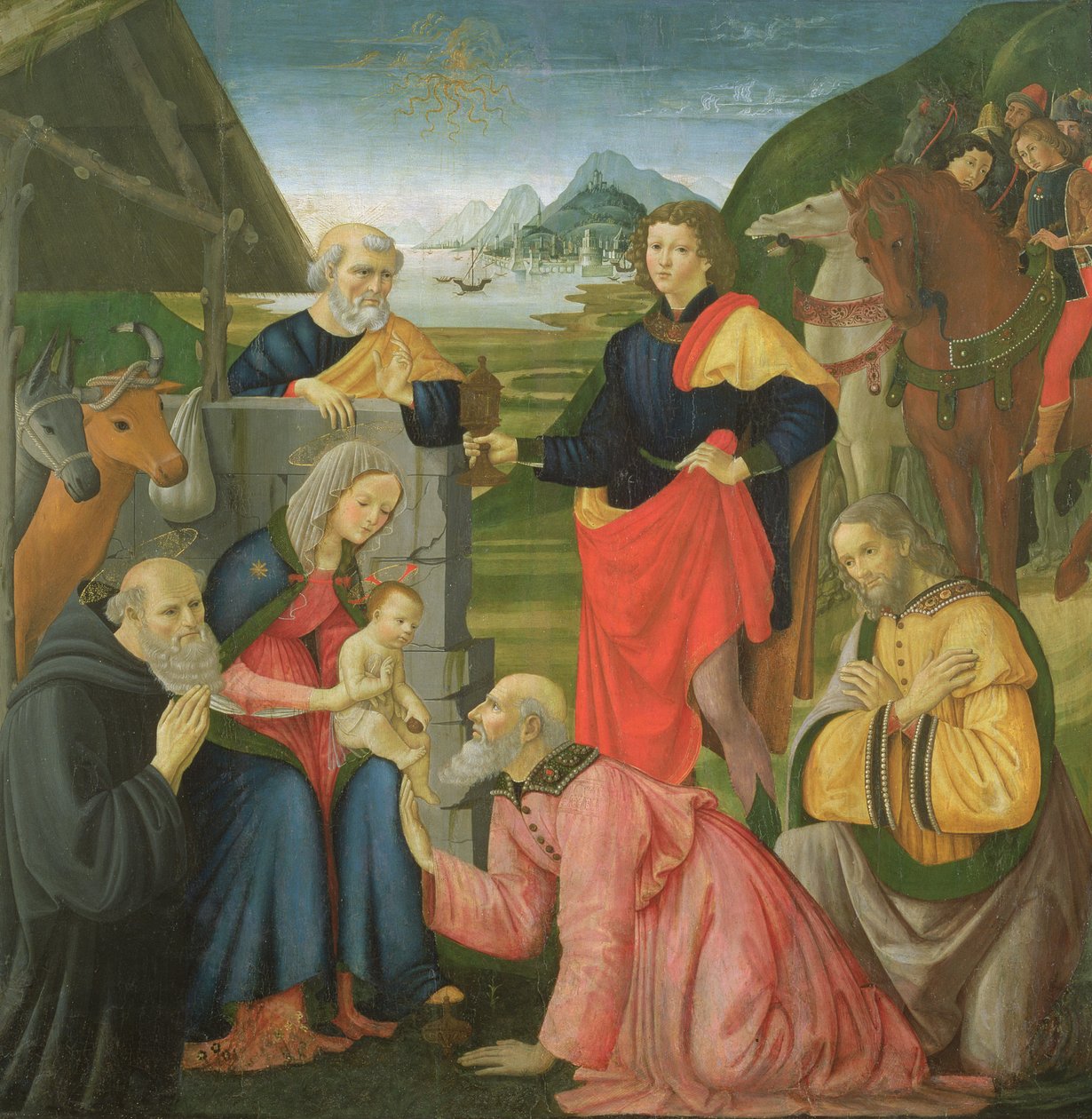La adoración de los magos de Davide and Domenico  Ghirlandaio