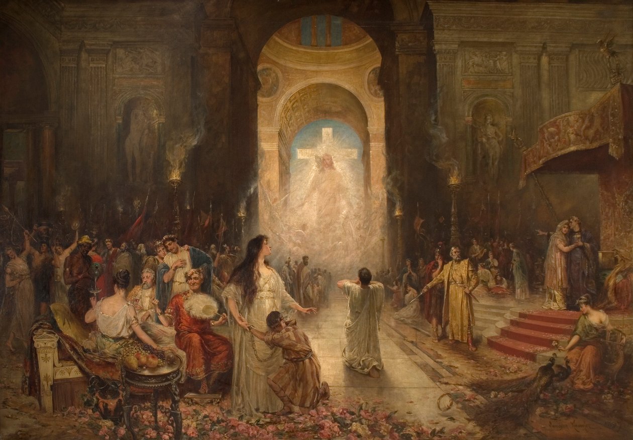 La señal de la cruz, 1897 de Davidson Knowles