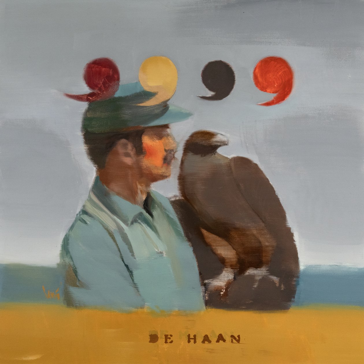 Museo de Águilas Modernas 16 (De Haan), 2024 (óleo sobre lino) de Davis Lisboa