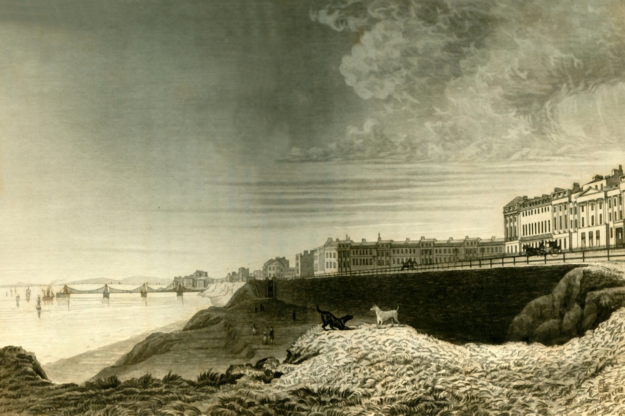 Vista este de Brighton desde Kemp Town, 1835 de Dean Wolstenholme