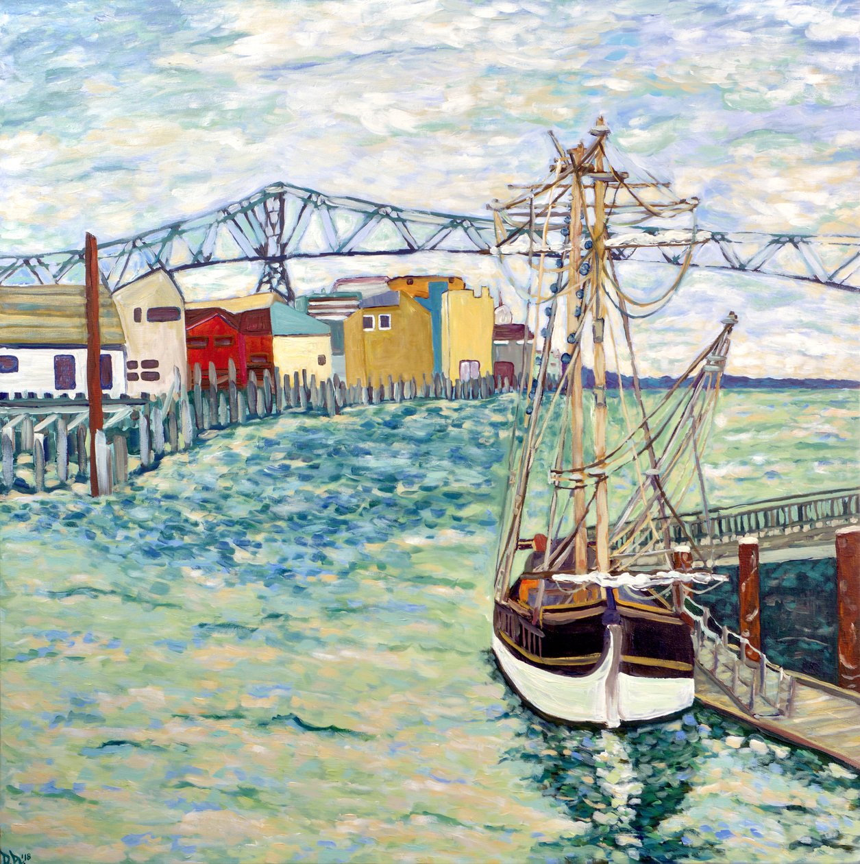 Barco Astoria, 2018 (acrílico sobre lienzo) de Deborah Eve Alastra