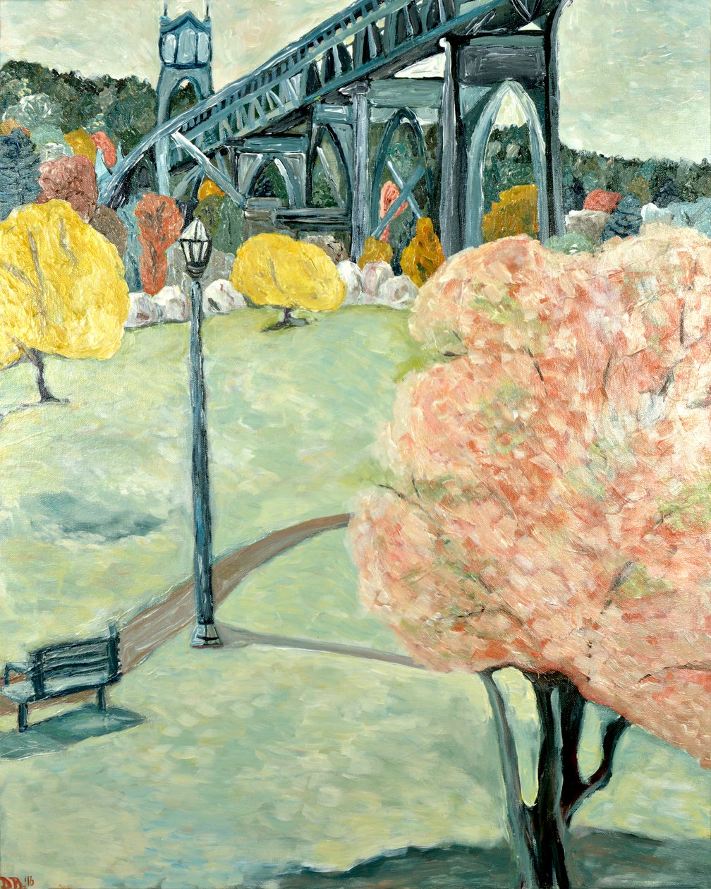 Parque de la Catedral, 2019 (acrílico sobre lienzo) de Deborah Eve Alastra