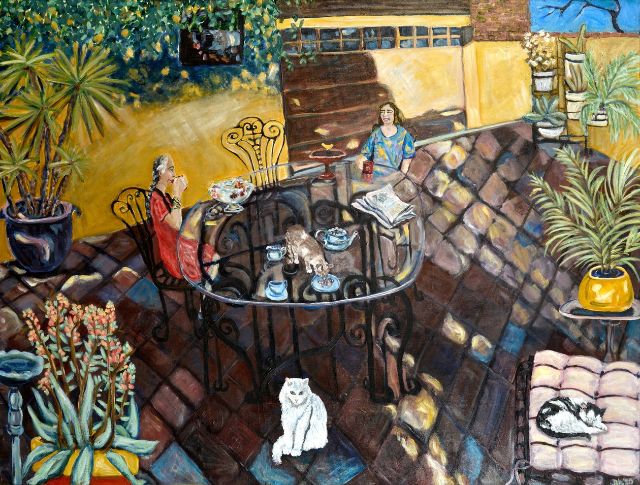 Chateau Wonderland, 2019 (acrílico sobre lienzo) de Deborah Eve Alastra