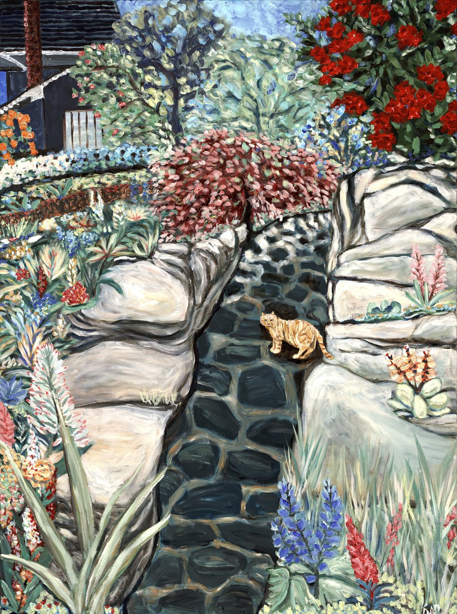 Camino empedrado, 2019 (acrílico sobre lienzo) de Deborah Eve Alastra