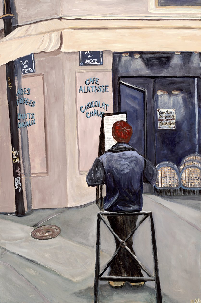 Contemplación, 2017 (acrílico sobre lienzo) de Deborah Eve Alastra