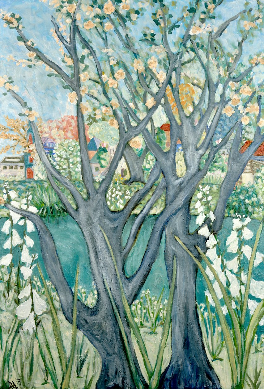 Principios de la primavera, 2019 (acrílico sobre lienzo) de Deborah Eve Alastra