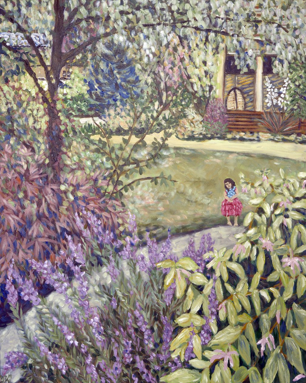 Hada de las flores, 2019 (acrílico sobre lienzo) de Deborah Eve Alastra