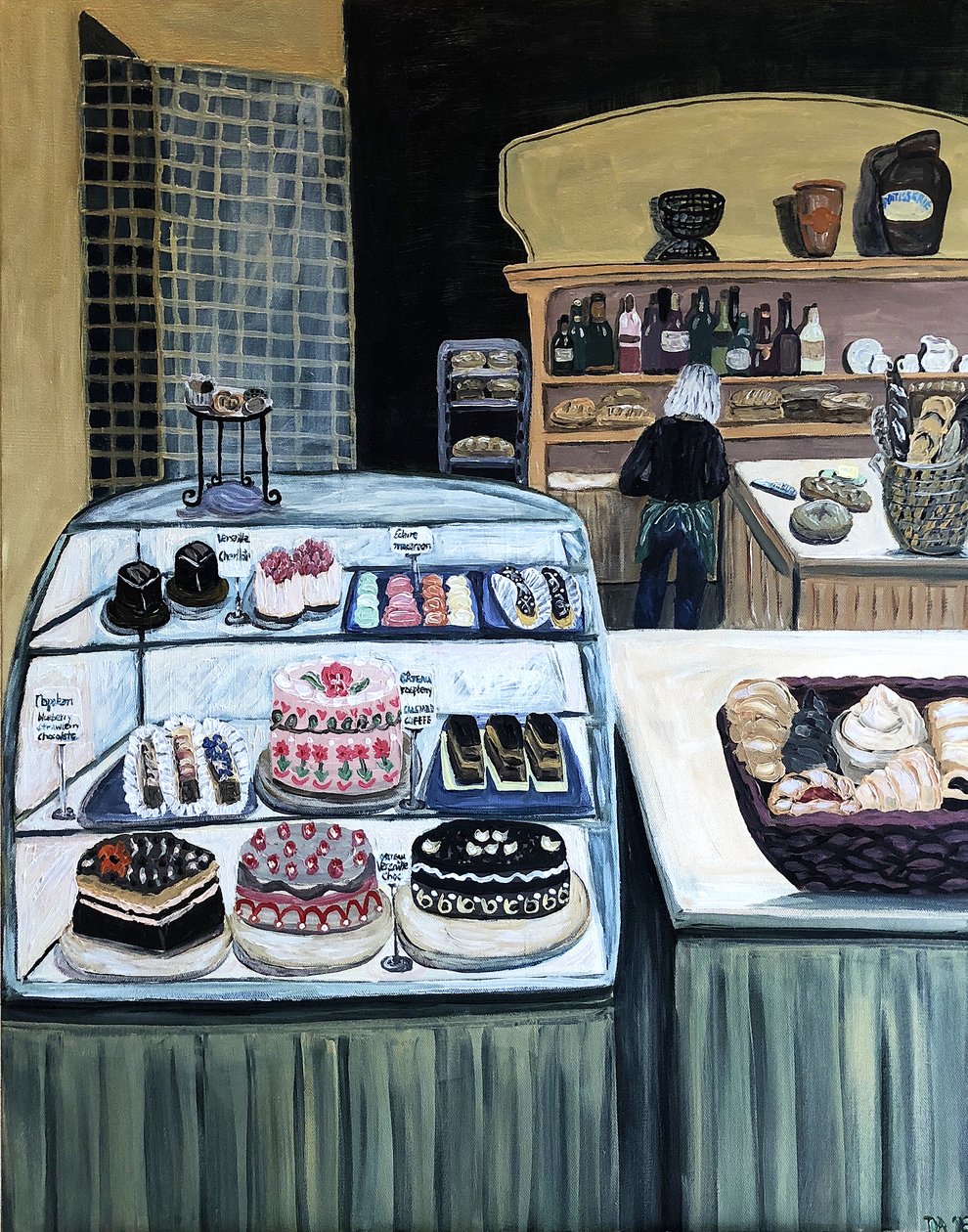 Patisserie, 2018 (acrílico sobre lienzo) de Deborah Eve Alastra