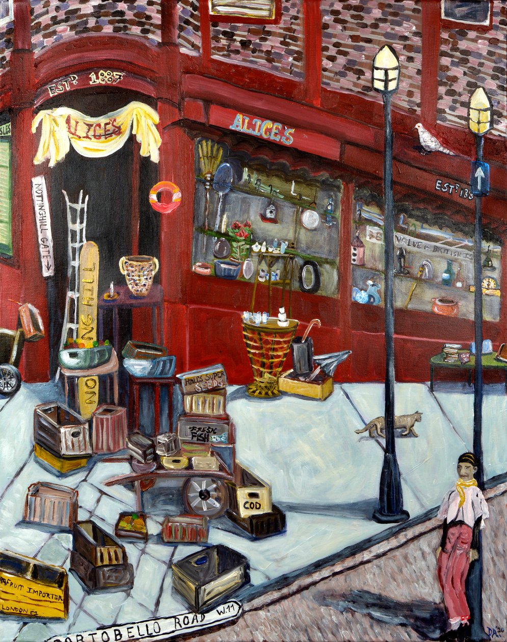 Portobello Road, 2020 (acrílico/medio) de Deborah Eve Alastra