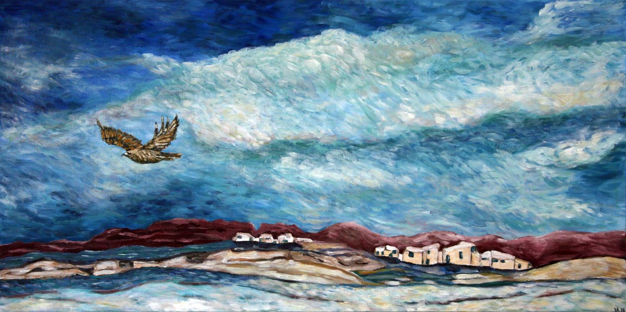 Cielo del suroeste, 2015 (acrílico sobre lienzo) de Deborah Eve Alastra