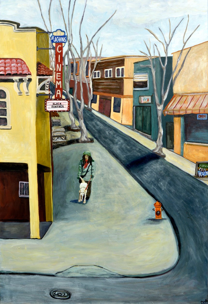 Winter St. Johns, 2016 (acrílico sobre lienzo) de Deborah Eve Alastra