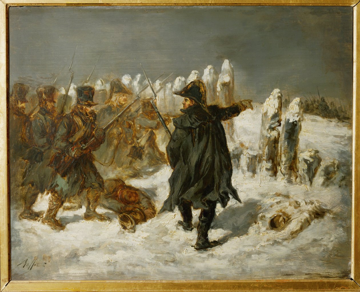 Michel Ney, Mariscal de Francia, Príncipe de la Moskova, durante la campaña rusa de 1812 en el reducto de Kovno ... de Denis Auguste Marie Raffet
