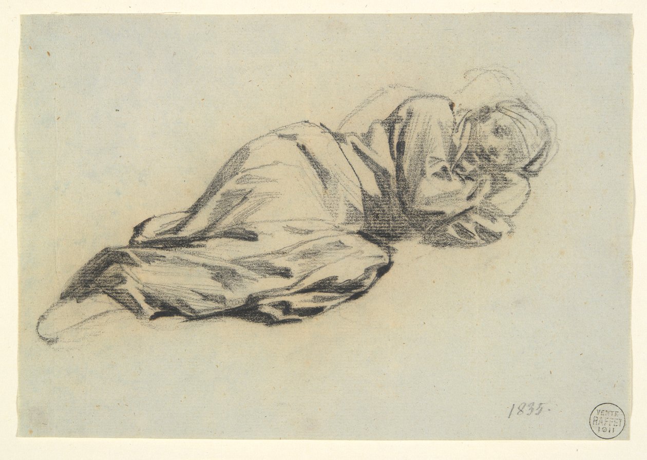 figura reclinada de Denis Auguste Marie Raffet