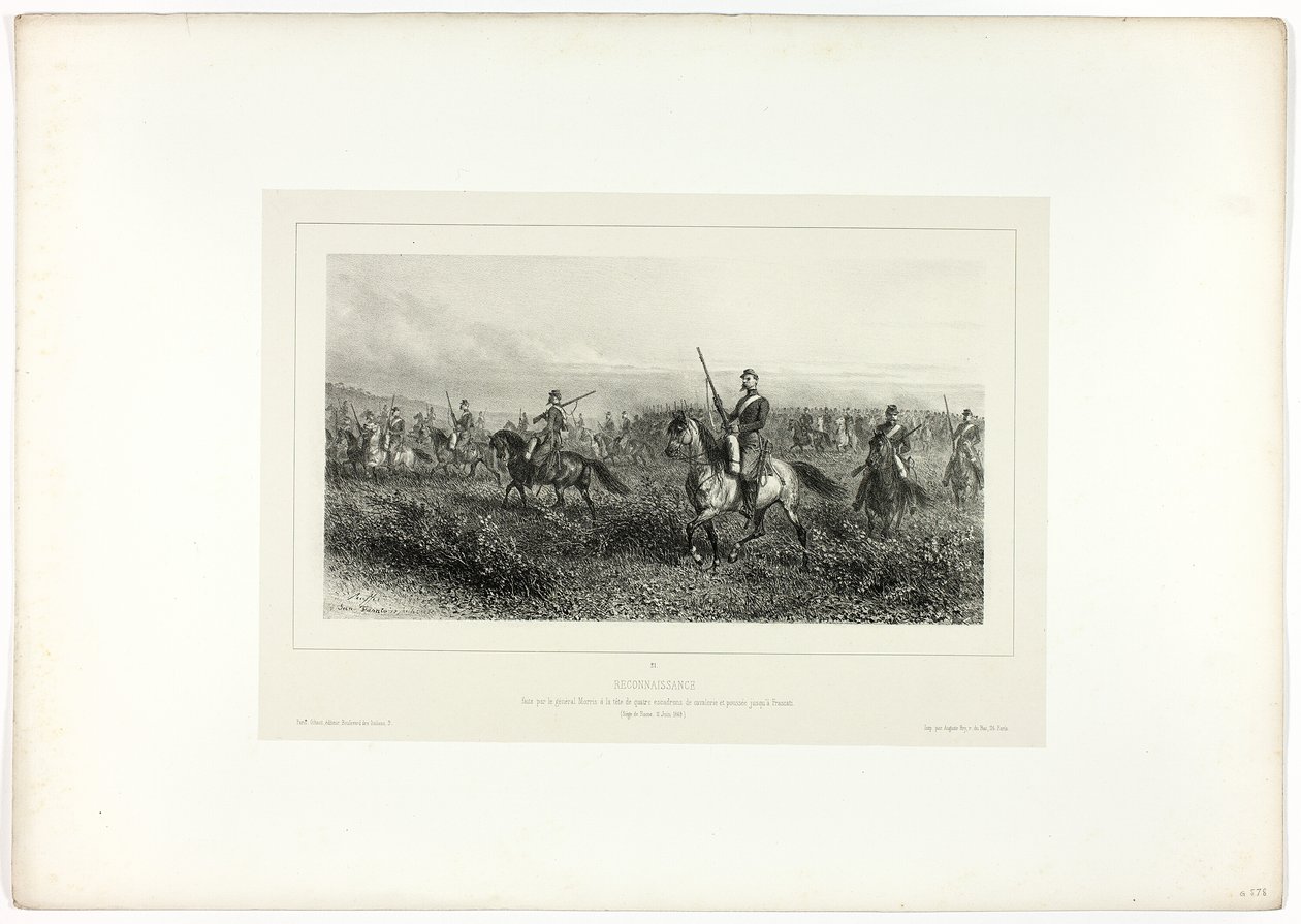 Reconocimiento, de Souvenirs d’Italie: Expedición de Roma de Denis Auguste Marie Raffet