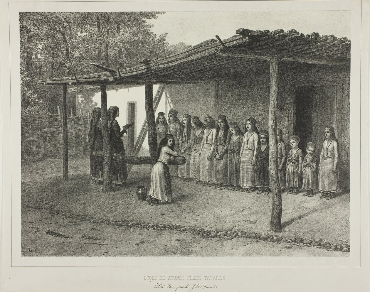 Escuela para jóvenes tártaras de Denis Auguste Marie Raffet