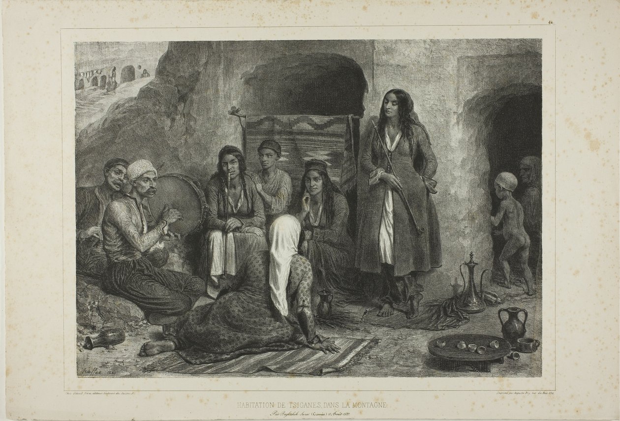 Morada en la montaña de los Tsiganes de Denis Auguste Marie Raffet