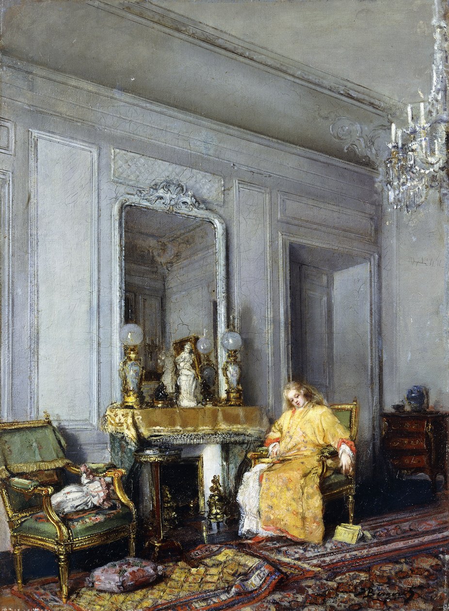 Un momento de descanso de Denis Pierre Bergeret