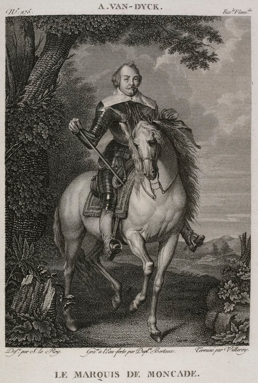 Denis-Sébastien Leroy, Antoine-Claude-François Villerey y Jean Duplessis-Bertaux - El marqués de Moncade, según Antoine van Dyck - 1802-1815 de Denis Sebastien Leroy