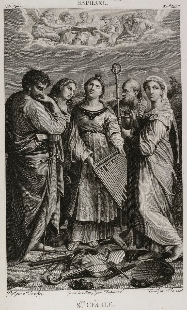 Denis-Sébastien Leroy, Chataigner y Bovinet - Santa Cecilia, según Rafael - 1802-1815 de Denis Sebastien Leroy
